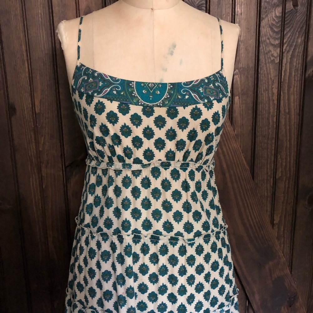 Juicy Couture Vintage BoHo Print Maxi Dress Size 6